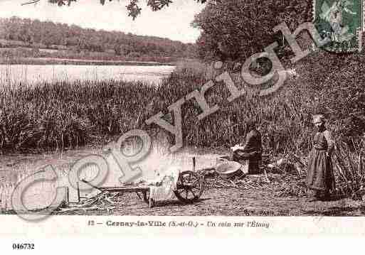 Ville de CERNAYLAVILLE, carte postale ancienne