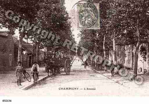 Ville de CHAMPIGNY, carte postale ancienne