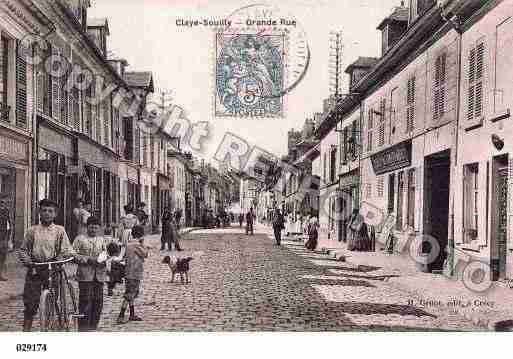 Ville de CLAYESOUILLY, carte postale ancienne