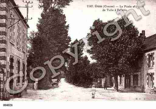 Ville de CROZE, carte postale ancienne