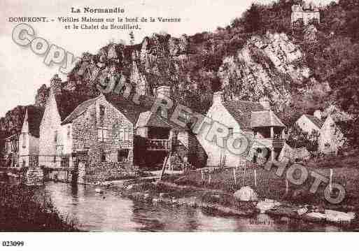 Ville de DOMFRONT, carte postale ancienne