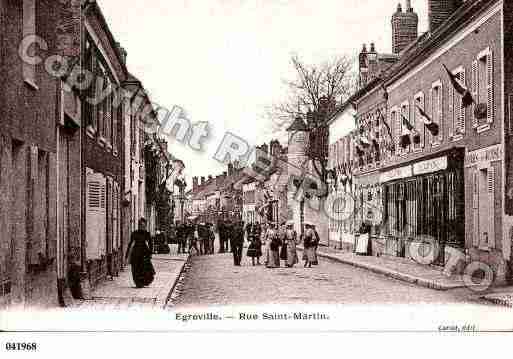 Ville de EGREVILLE, carte postale ancienne