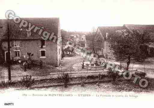 Ville de ETUPES, carte postale ancienne