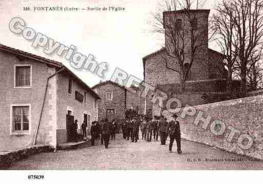 Ville de FONTANES, carte postale ancienne