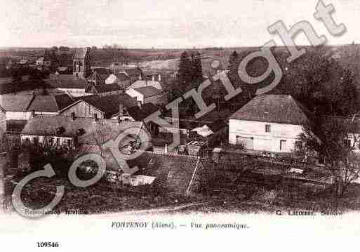 Ville de FONTENOY, carte postale ancienne