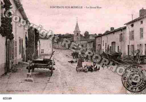 Ville de FONTENOYSURMOSELLE, carte postale ancienne