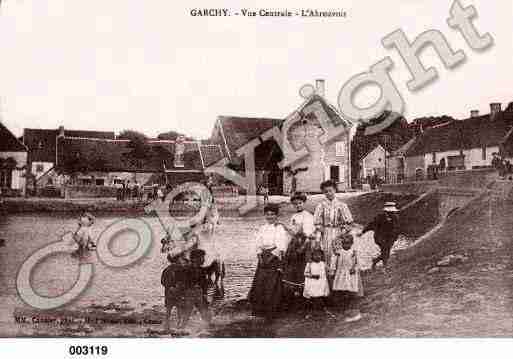 Ville de GARCHY, carte postale ancienne