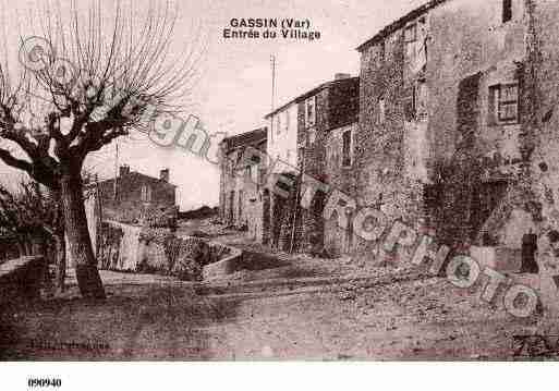 Ville de GASSIN, carte postale ancienne