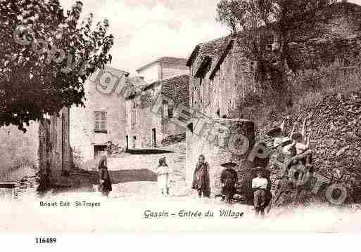 Ville de GASSIN, carte postale ancienne