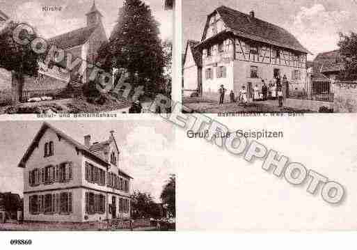 Ville de GEISPITZEN, carte postale ancienne