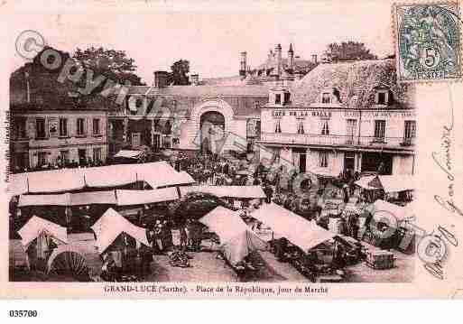 Ville de GRANDLUCE, carte postale ancienne