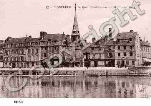 Ville de HONFLEUR, carte postale ancienne