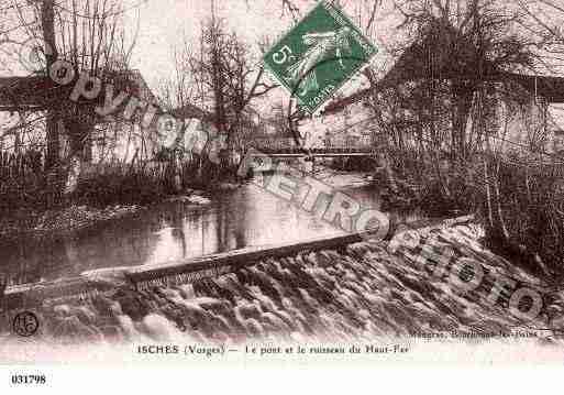 Ville de ISCHES, carte postale ancienne