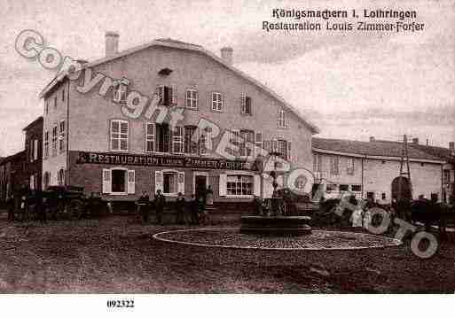 Ville de KOENIGSMACKER, carte postale ancienne