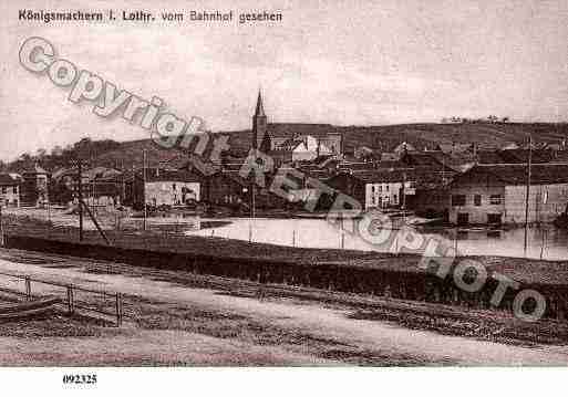 Ville de KOENIGSMACKER, carte postale ancienne