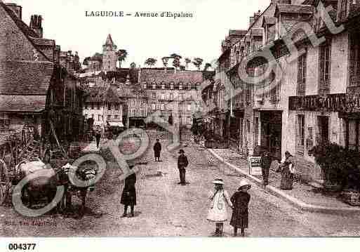 Ville de LAGUIOLE, carte postale ancienne