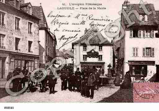 Ville de LAGUIOLE, carte postale ancienne