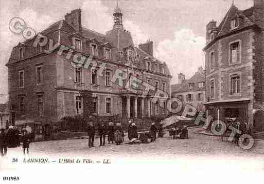 Ville de LANNION, carte postale ancienne