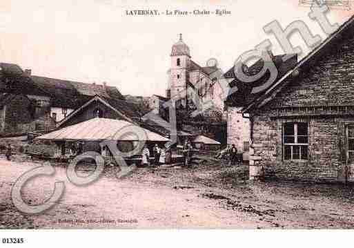 Ville de LAVERNAY, carte postale ancienne