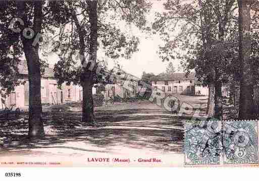 Ville de LAVOYE, carte postale ancienne