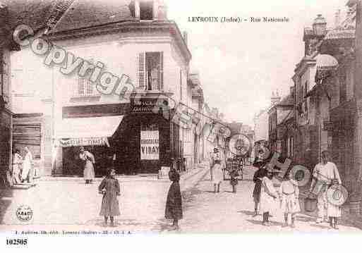 Ville de LEVROUX, carte postale ancienne