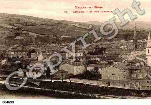 Ville de LIMOUX, carte postale ancienne