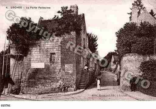 Ville de LOCHES, carte postale ancienne