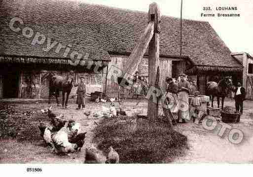 Ville de LOUHANS, carte postale ancienne