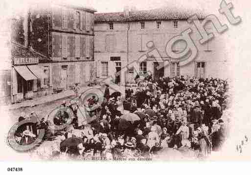 Ville de MELLE, carte postale ancienne