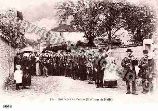 Ville de MELLE, carte postale ancienne