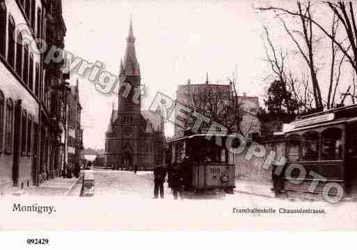 Ville de MONTIGNYLESMETZ, carte postale ancienne