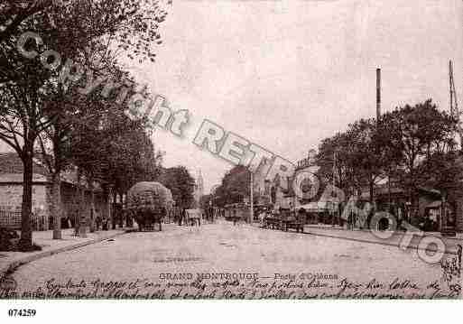 Ville de MONTROUGE, carte postale ancienne