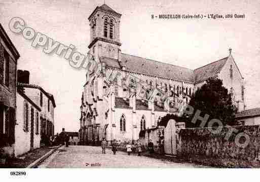 Ville de MOUZILLON, carte postale ancienne