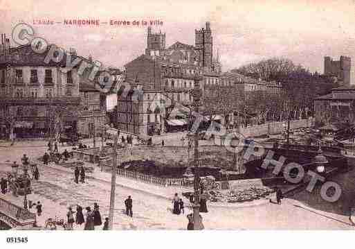 Ville de NARBONNE, carte postale ancienne