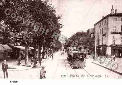 Ville de NIMES, carte postale ancienne