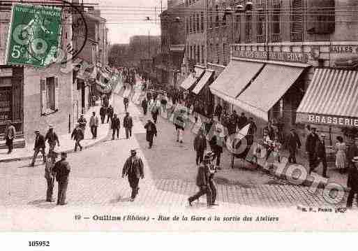 Ville de OULLINS, carte postale ancienne