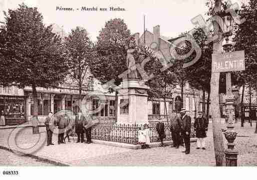 Ville de PERONNE, carte postale ancienne
