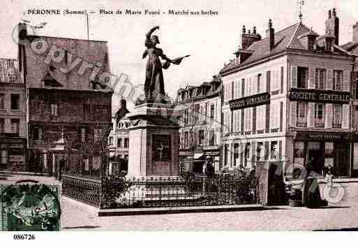 Ville de PERONNE, carte postale ancienne