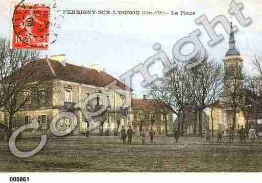 Ville de PERRIGNYSURL\'OGNON, carte postale ancienne