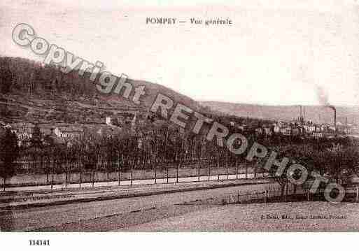 Ville de POMPEY, carte postale ancienne