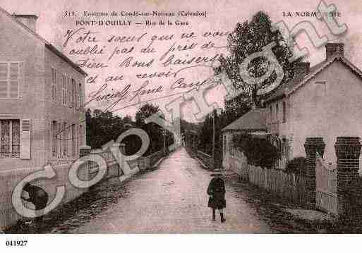 Ville de PONTD'OUILLY, carte postale ancienne