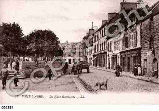 Ville de PONTL'ABBE, carte postale ancienne