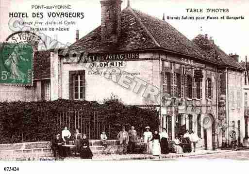 Ville de PONTSURYONNE, carte postale ancienne