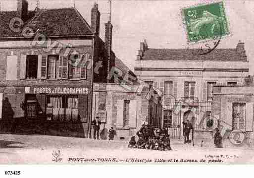 Ville de PONTSURYONNE, carte postale ancienne