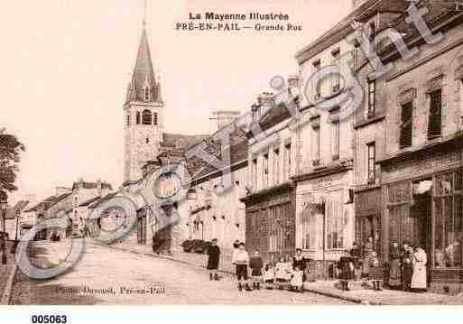 Ville de PREENPAIL, carte postale ancienne