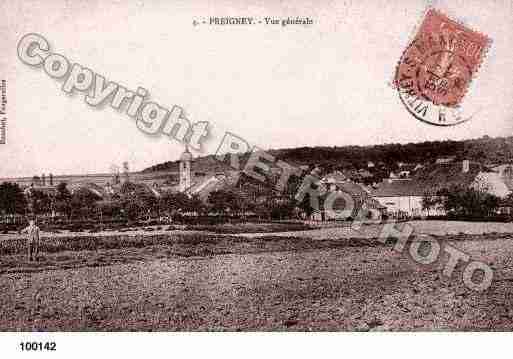 Ville de PREIGNEY, carte postale ancienne