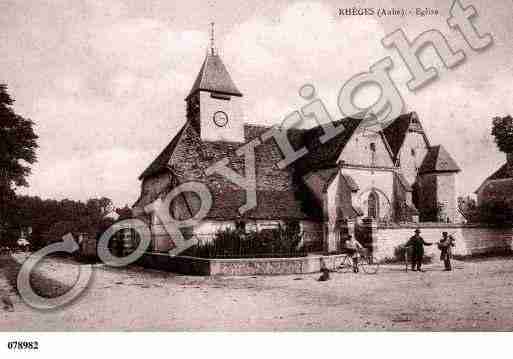 Ville de RHEGES, carte postale ancienne