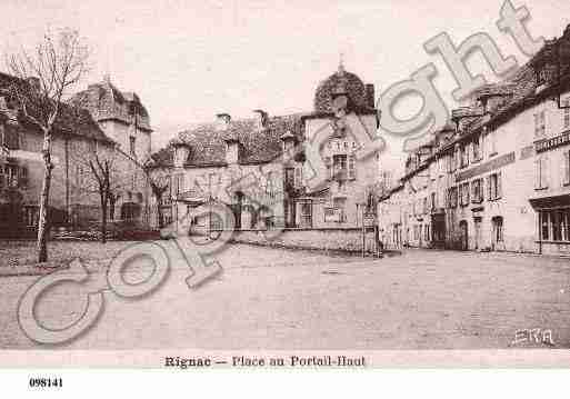 Ville de RIGNAC, carte postale ancienne