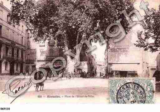 Ville de RIVESALTES, carte postale ancienne