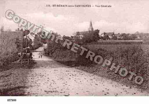 Ville de SAINTBERAINSOUSSANVIGNES, carte postale ancienne